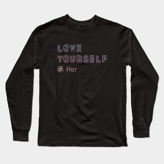 BTS Love Yourself: Her Long Sleeve T-Shirt by TheAngryHoneyBadger